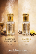Bakhoor body attar 6ml Vanilla mask 6ml