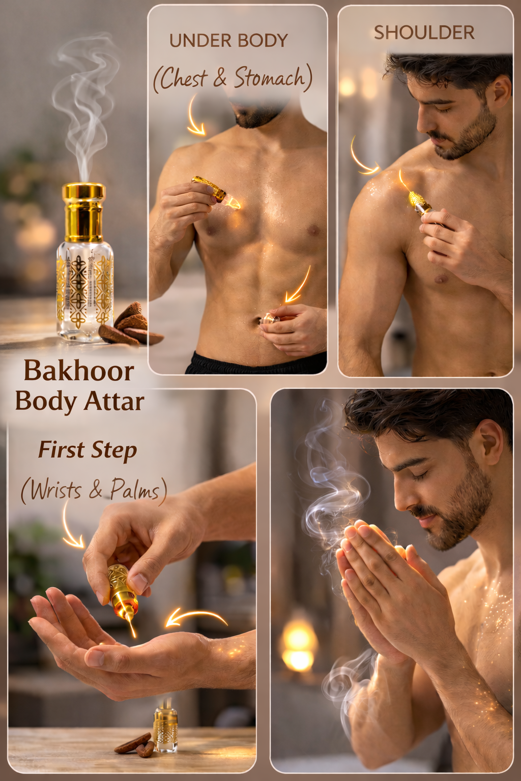 Bakhoor body attar 6ml Vanilla mask 6ml